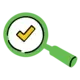 green magnifying glass