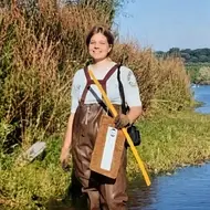 Laura Swier Kotelman during her service year in 2001.