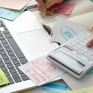 messy desk